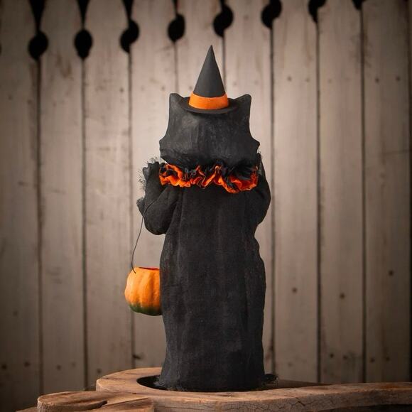Bethany Lowe Medium Scaredy Cat Ghoul Black Cat Halloween Decor 17" NEW - Picture 2 of 9